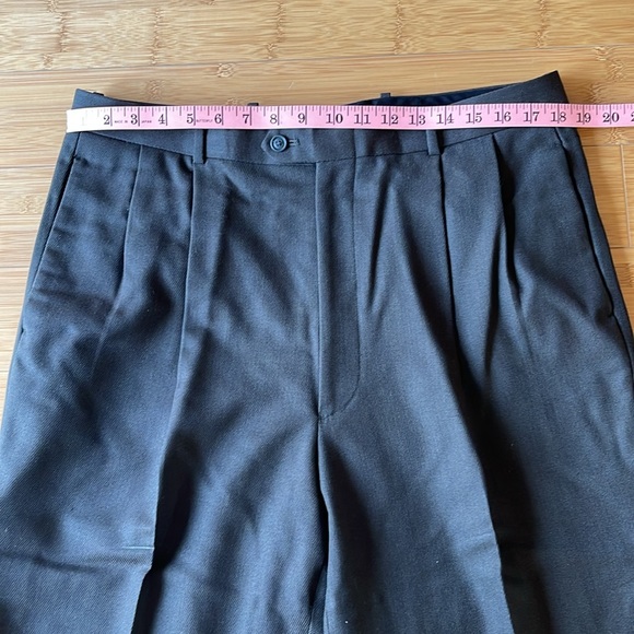 ALFANI Macy's Men's Store 2 Piece 100% Wool Suit 42L Dkbrown 3 Button - Picture 13 of 15